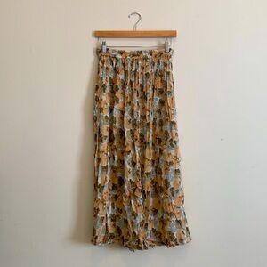 Vintage Sheer Floral Skirt